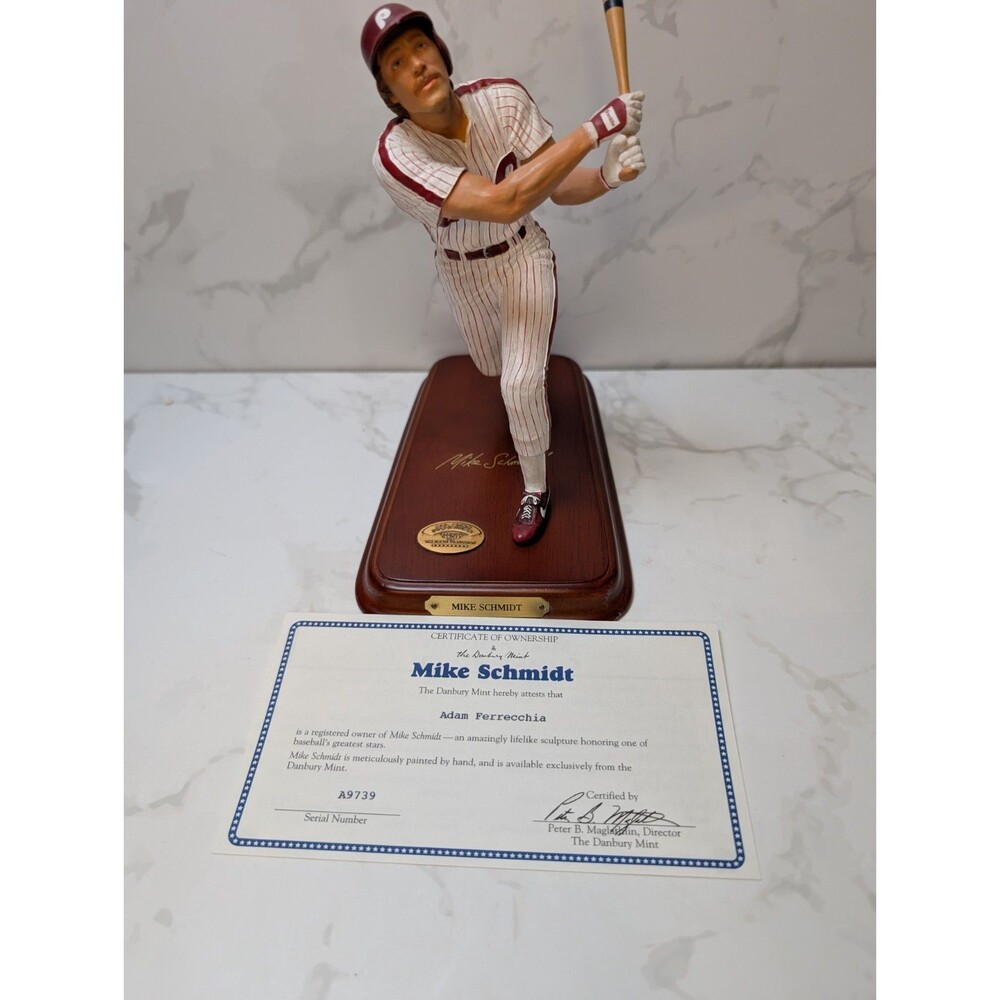 Danbury Mint Mike Schmidt All Star Figurine COA Philadelphia Phillies